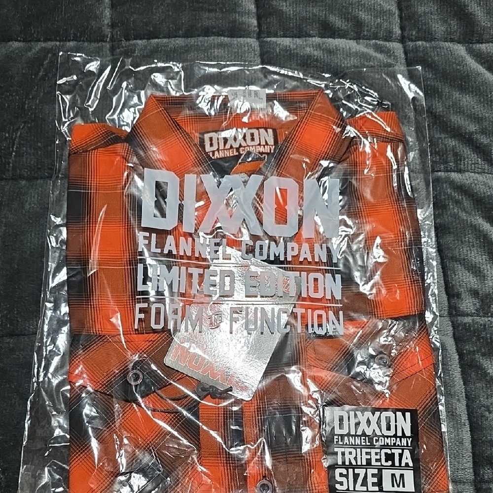 DIXXON Men's Limited Edition Orange Plaid Shirt